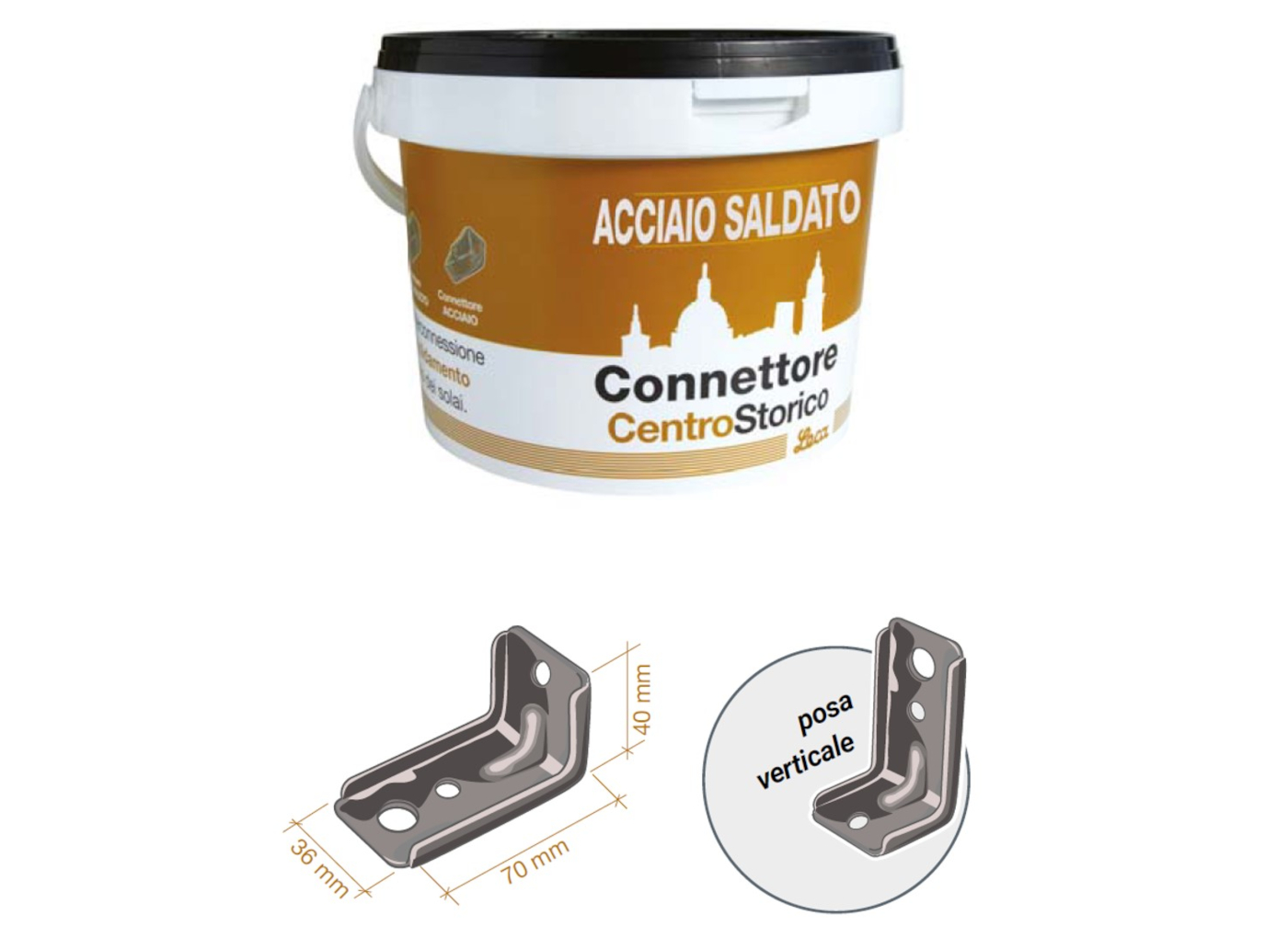 Connettore Acciaio Saldato: ojačitev stropov z varjenjem