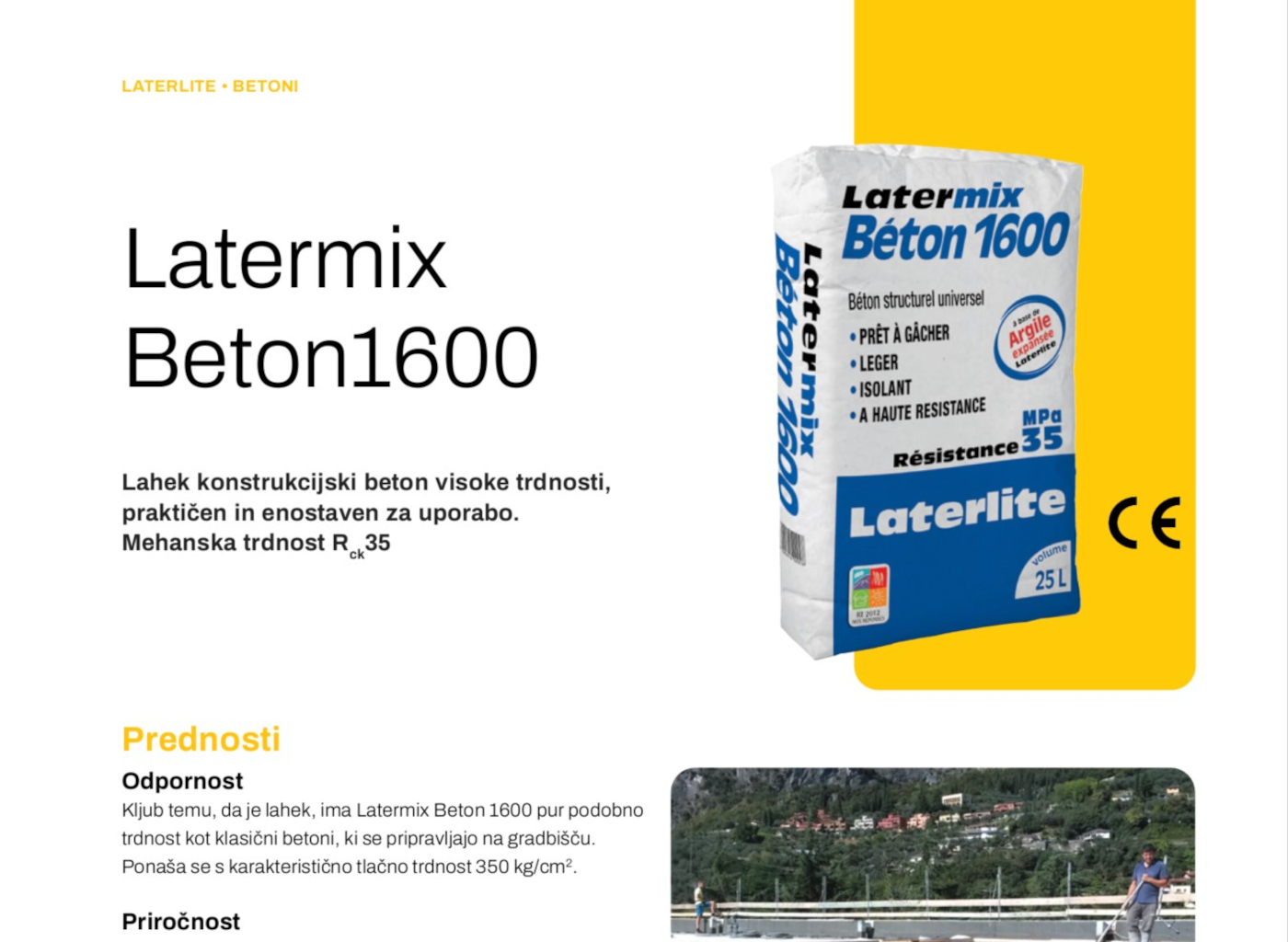 Tehnični list Latermix Beton 1600
