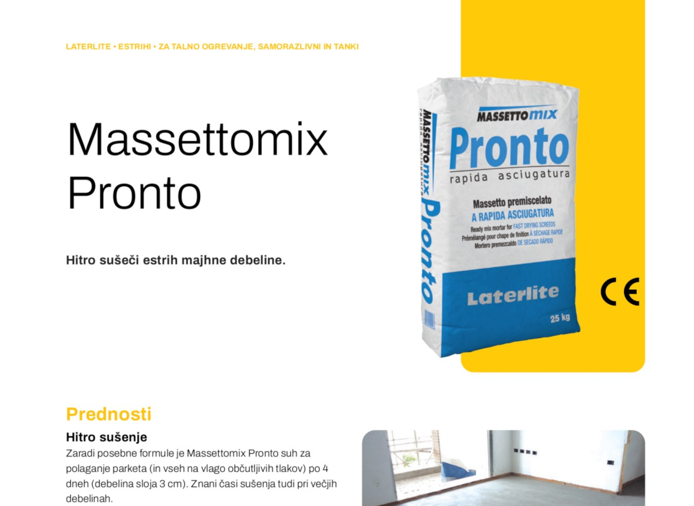 Tehnični list Massettomix Pronto